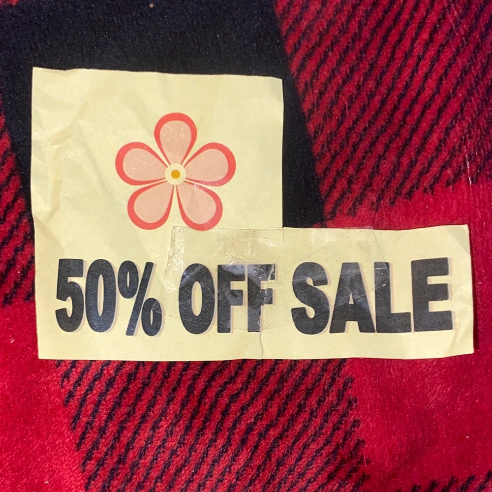 Red and Black Plaid Blanket Scarf